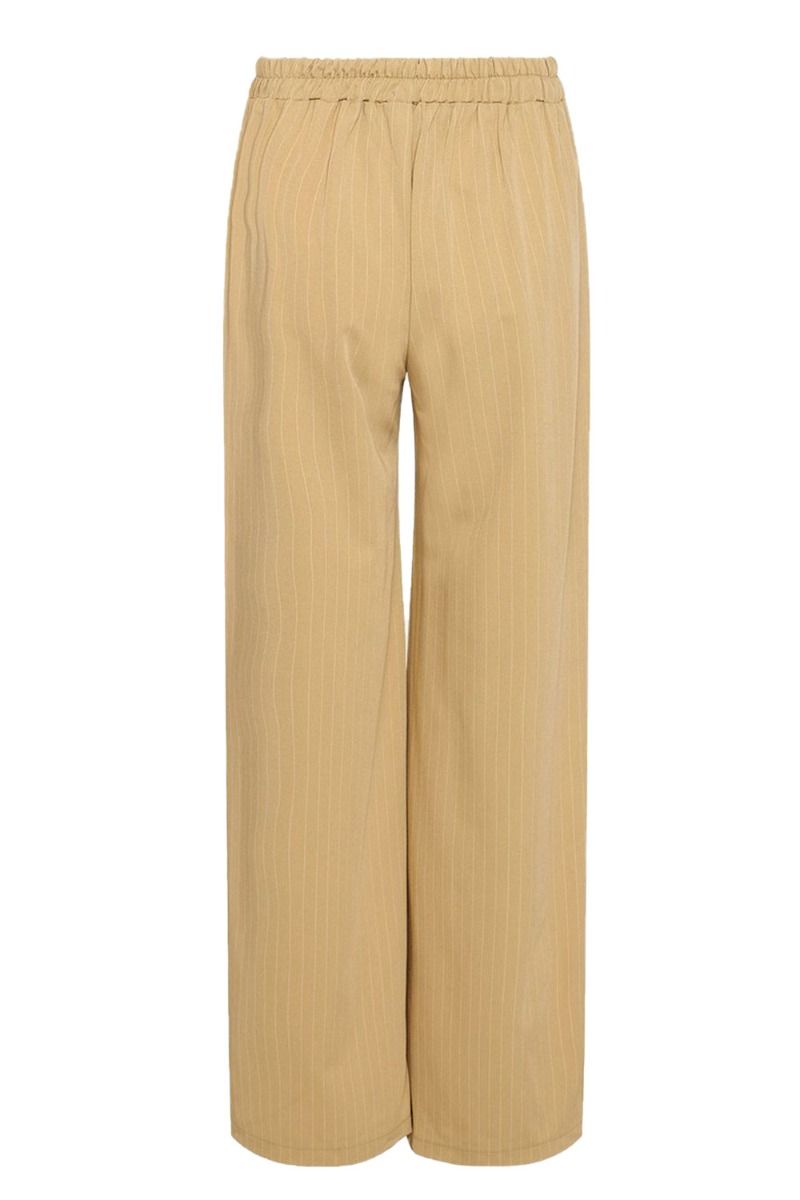 Noella - Bukser - Brooklyn Pants - Beige Pinstripe