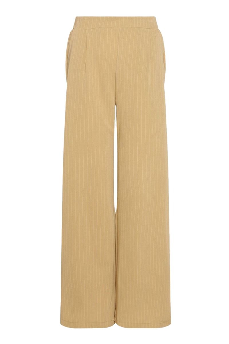 Noella - Bukser - Brooklyn Pants - Beige Pinstripe
