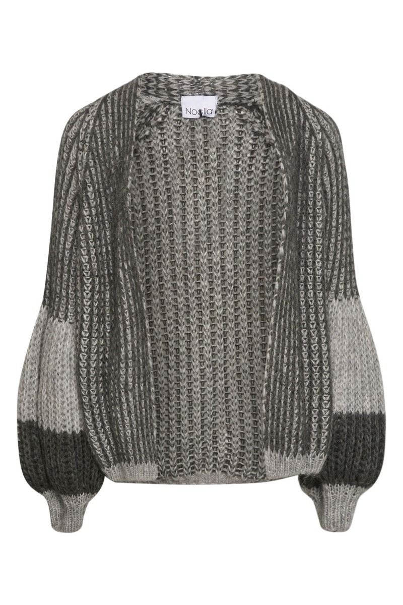 Noella - Cardigan - Liana Knit Cardigan - Grey Melange Mix