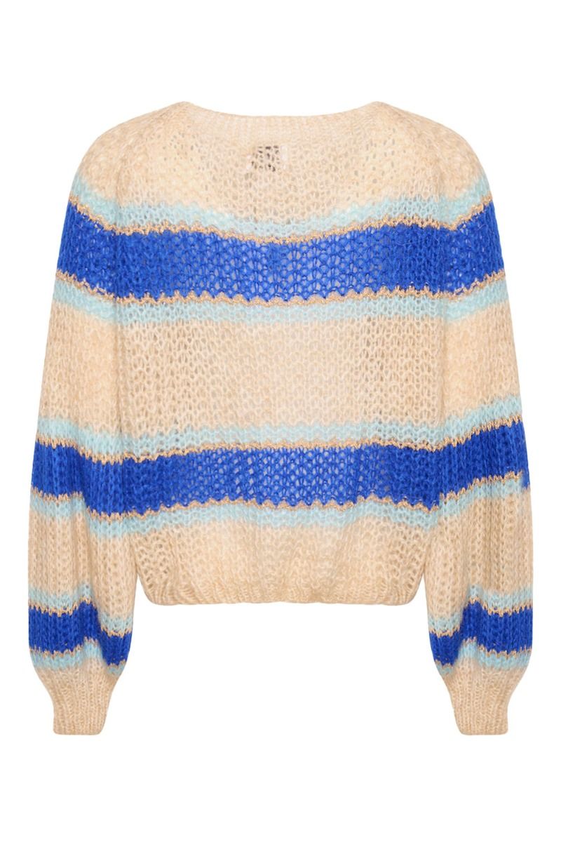 Noella - Cardigan - Pacific Knit Cardigan - Blue Mix
