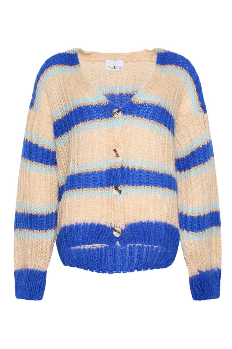 Noella - Cardigan - Pacific Knit Cardigan - Blue Mix