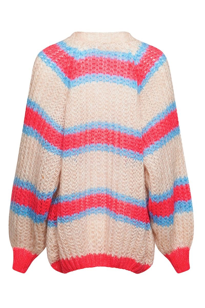 Noella - Cardigan - Vera Knit Cardigan - Blue Pop Mix