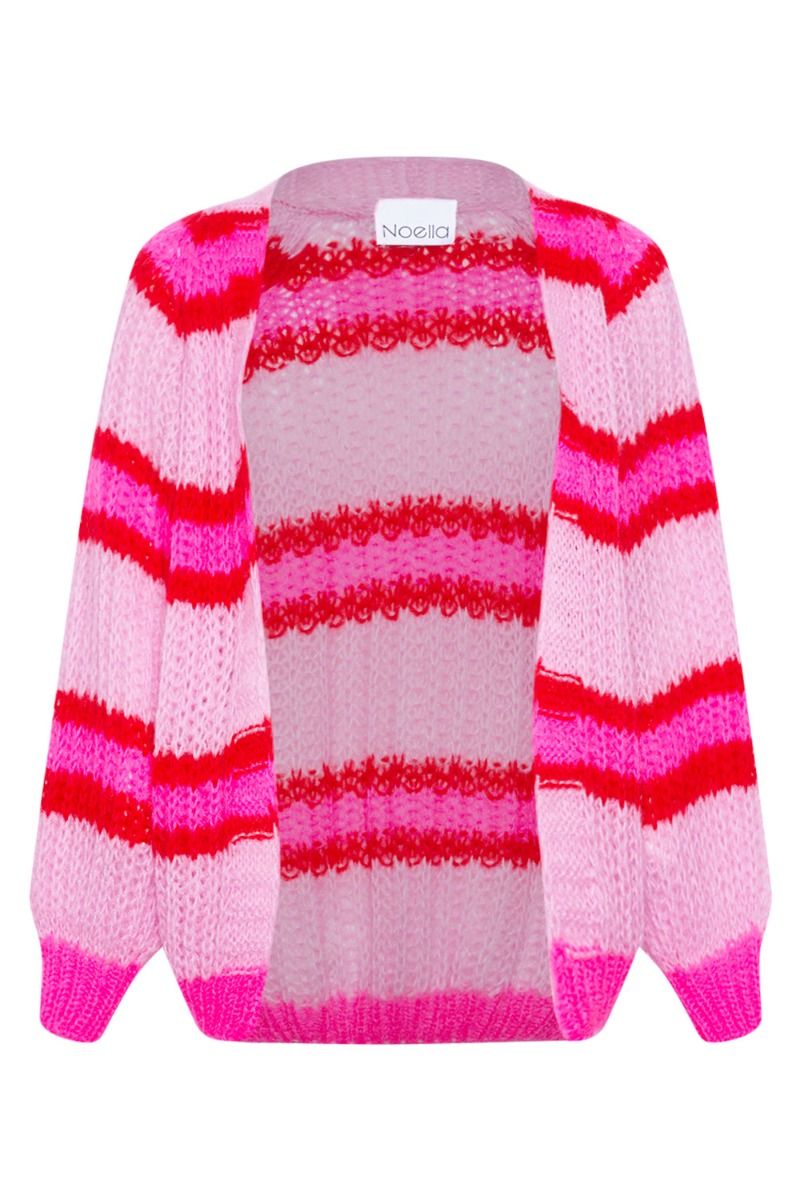 Noella - Cardigan - Vera Knit Cardigan - Berry Red Mix