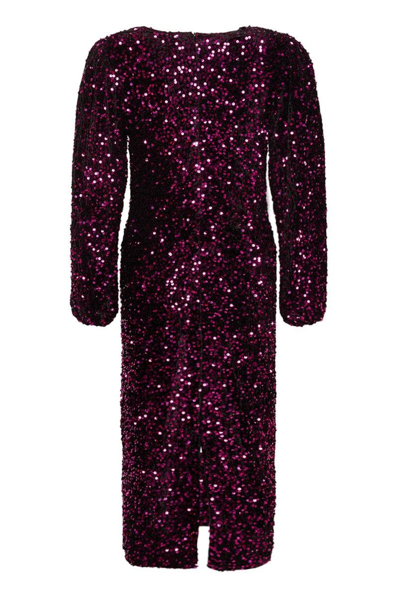 Noella - Kjole - Teagan Lg. Dress - Fuxia/Black