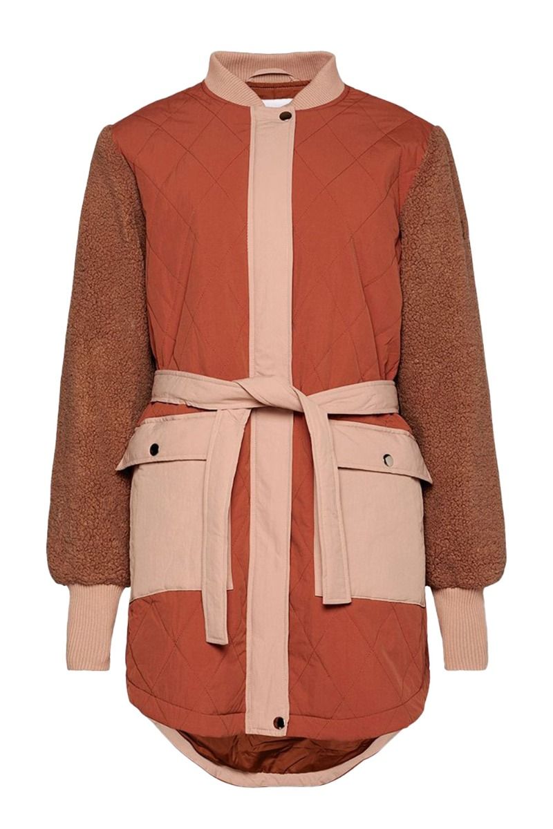 Noella - Jakke - Esme Pile Jacket - Terracotta Mix