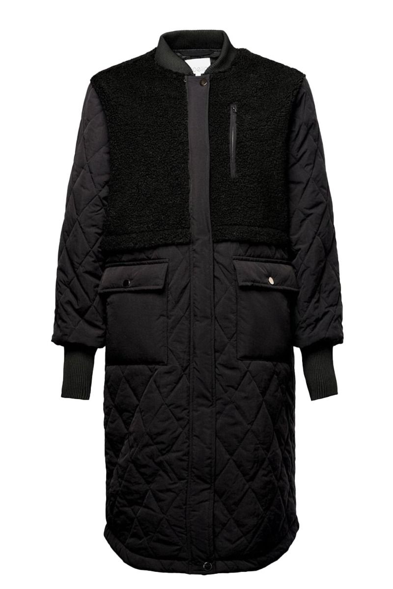 Noella - Jakke - Etta Pile Coat Solid - Black