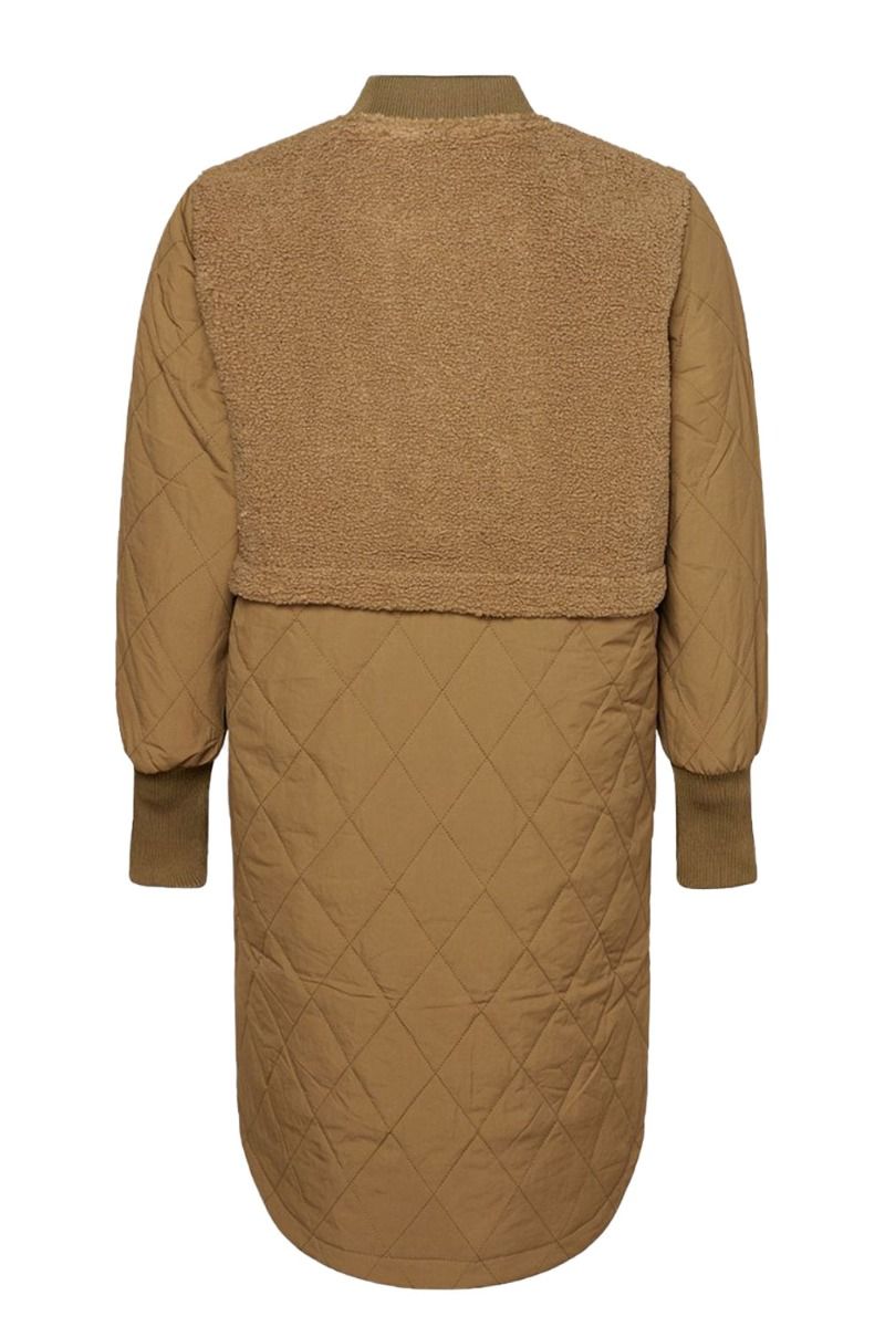 Noella - Jakke - Etta Pile Coat Solid - Light Army