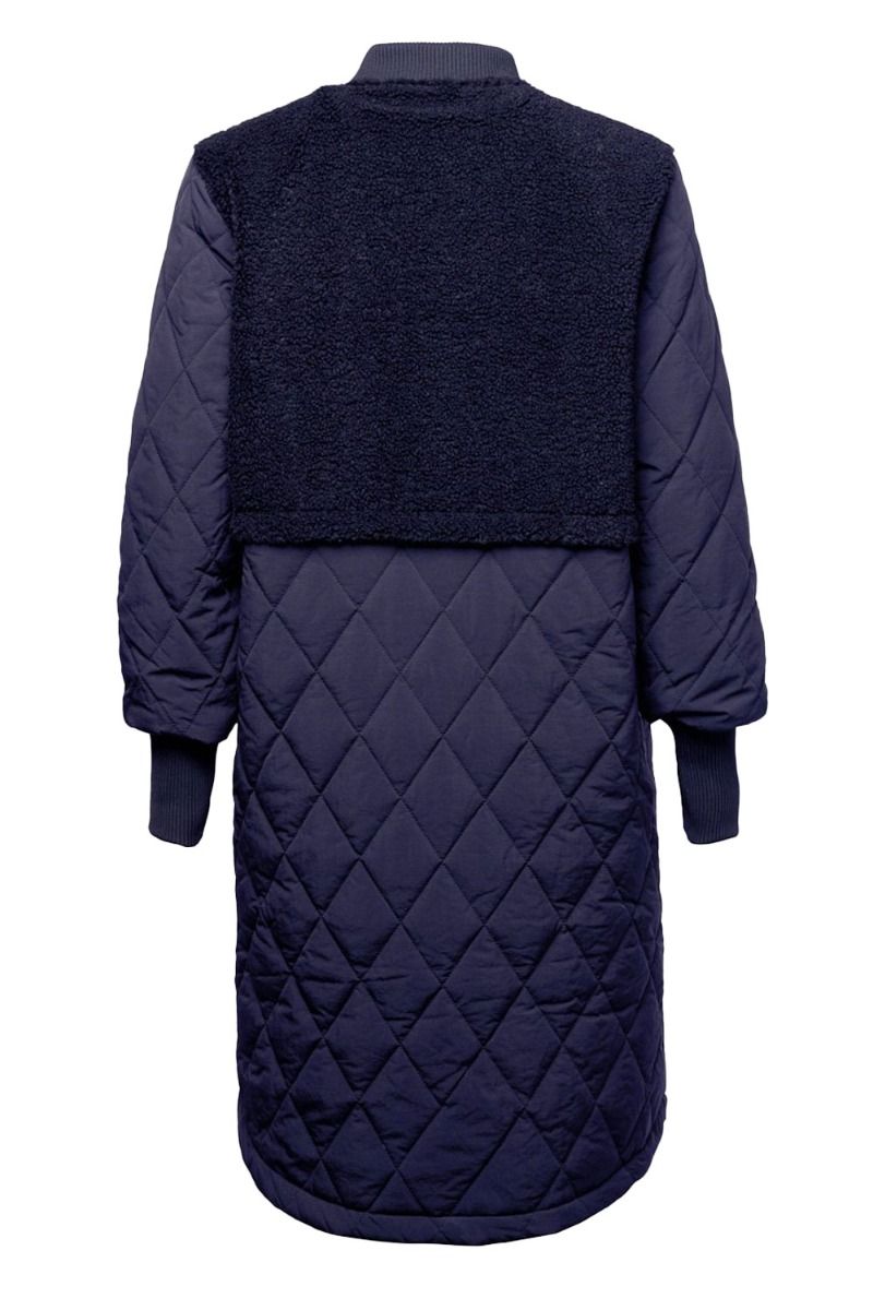 Noella - Jakke - Etta Pile Coat - Solid Navy