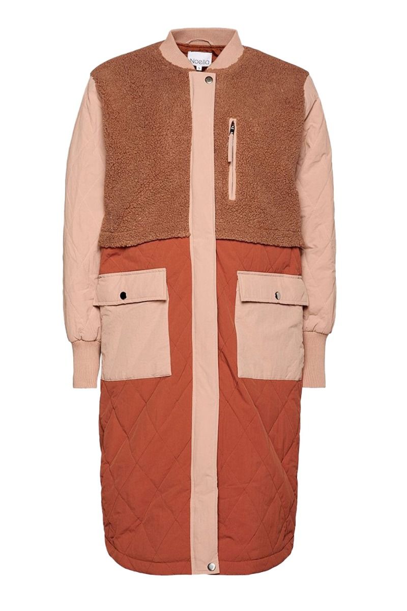 Noella - Jakke - Etta Pile Coat - Terracotta Mix