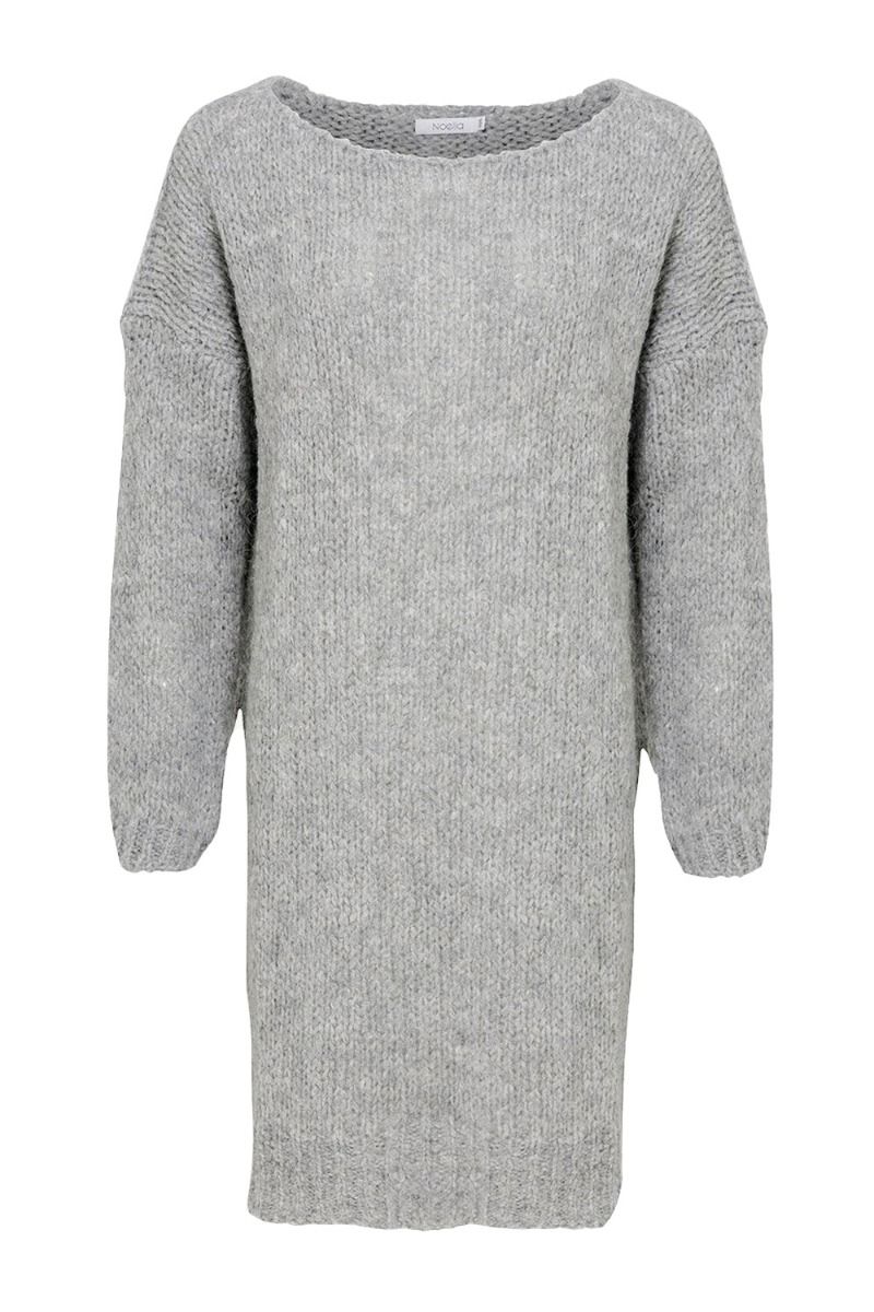 Noella - Strik - Kala Knit Dress - Light Grey Melange