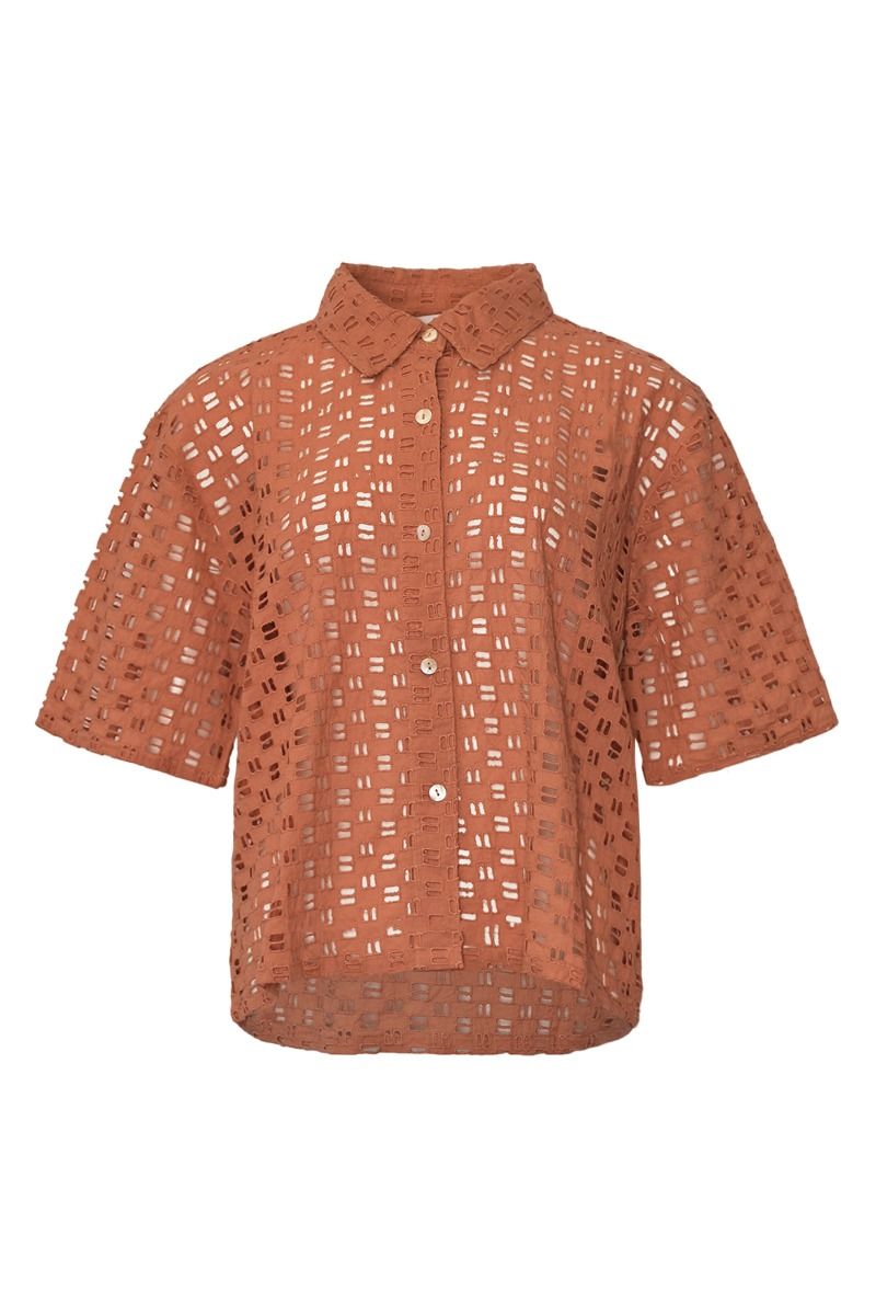 Noella - Bluse - Kealy Shirt - Terracotta