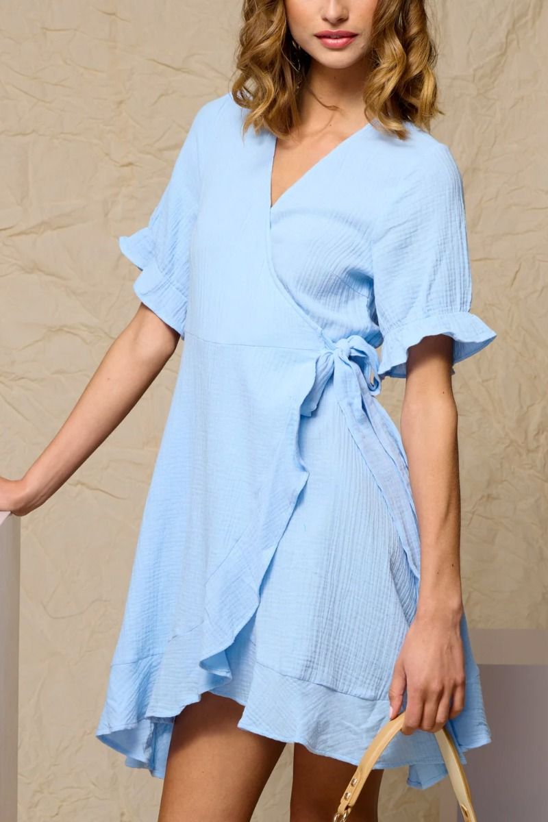 Noella - Kjole - Aleppo Short Dress - Light Blue