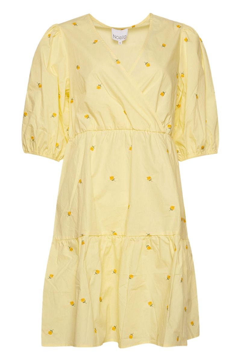 Noella - Kjole - Asia Dress - Pale Yellow/Flower
