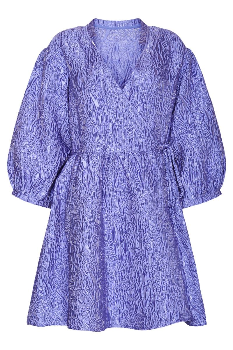 Noella - Kjole - Aya Wrap Dress - Blue 