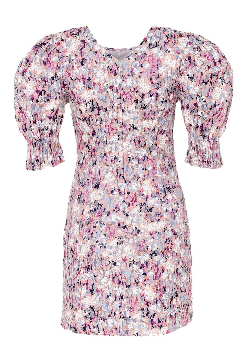 Noella - Kjole - Blade Dress Satin - Pink/Lilac Print