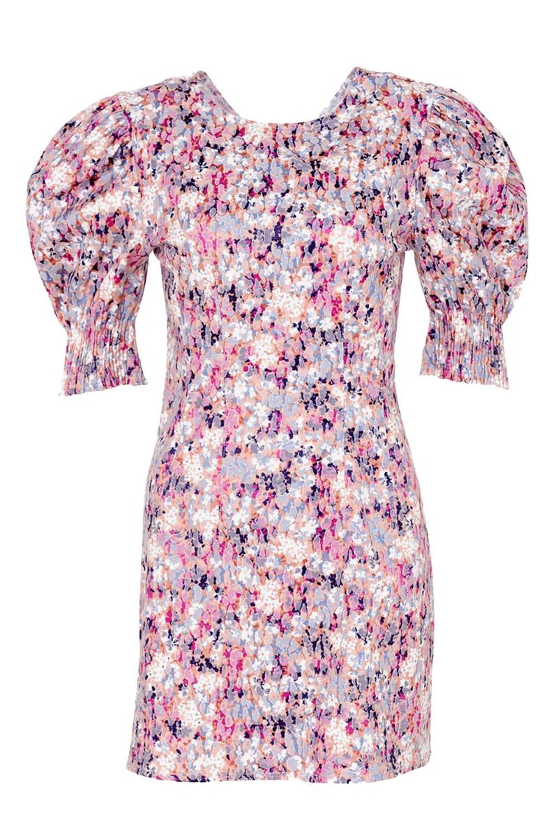 Noella - Kjole - Blade Dress Satin - Pink/Lilac Print