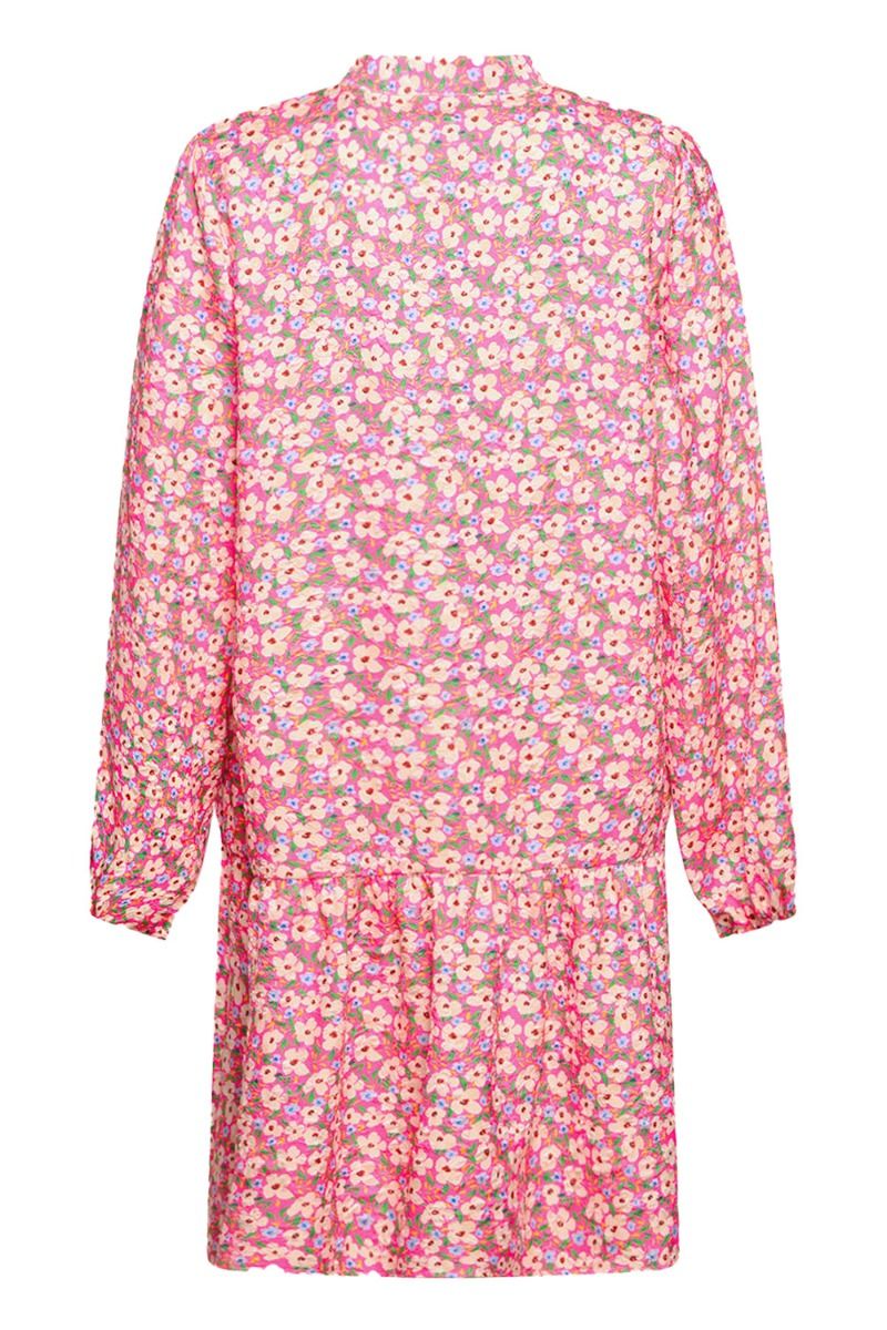 Noella - Kjole - Florentina Ruffle Dress - Pink Flower