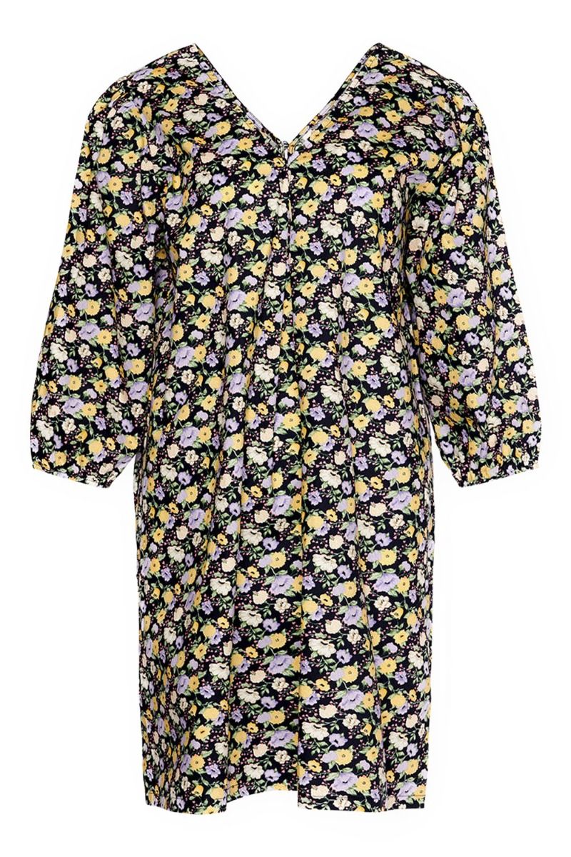 Noella - Kjole - Hailey Dress Cotton - Big Lilac Flower