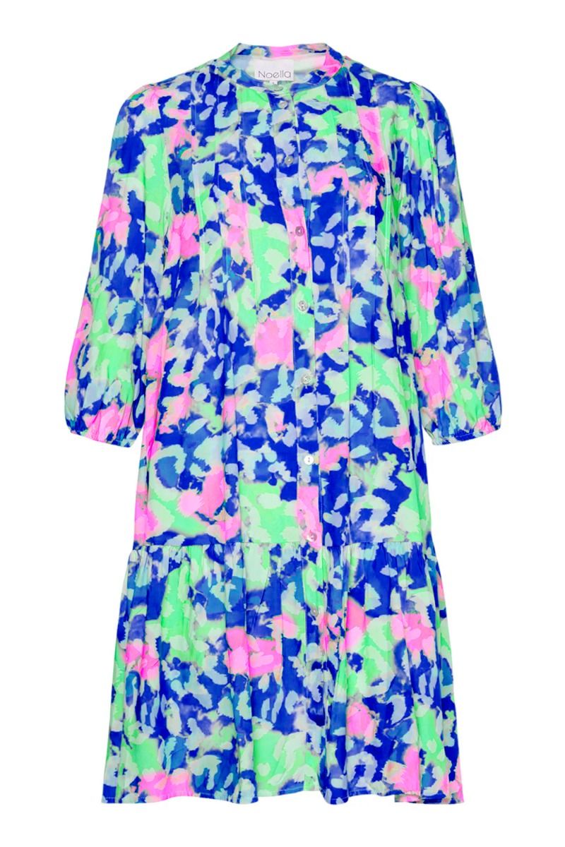 Noella - Kjole - Imogene sh. Dress - Darkblue/green