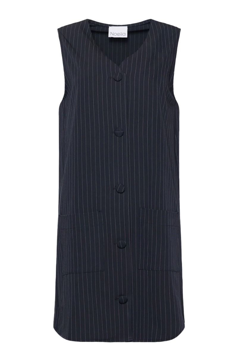 Noella - Kjole - Inge Marie Dress - Navy Pinstripe