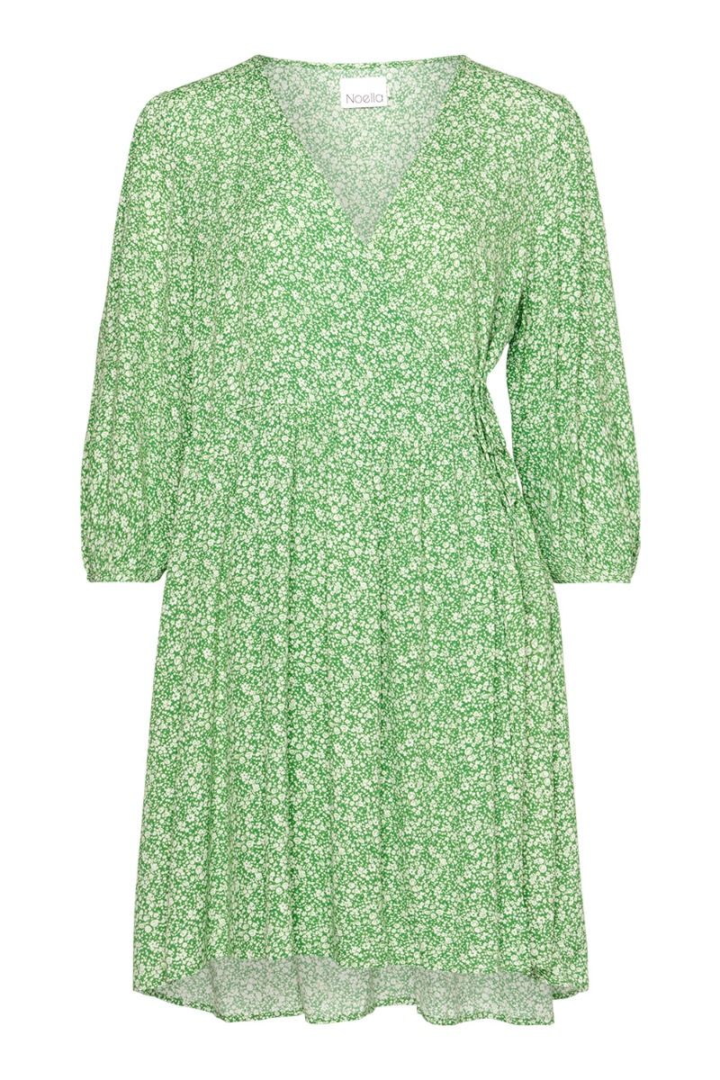 Noella - Kjole - Janet Dress - Green Flower