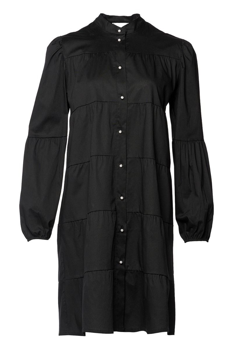 Noella - Kjole - Kiki Pearl Dress Poplin - Black