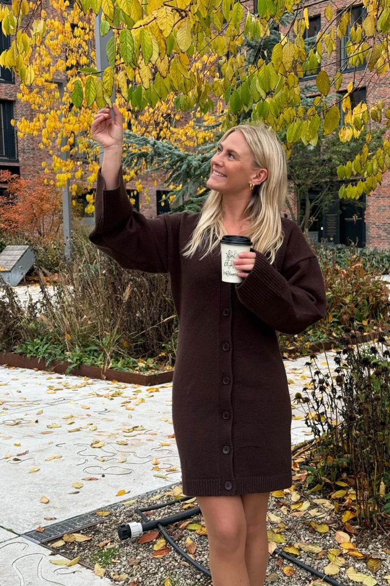 Noella - Kjole - Lenyxanna Knit Dress - Chocolate