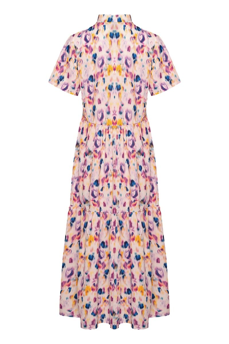 Noella - Kjole - Lipe Long Dress S/S - Lilac Mix