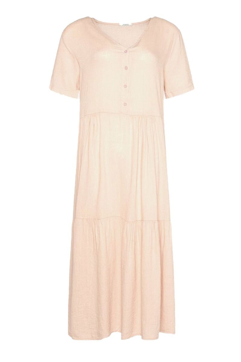 Noella - Kjole - Lipe V-neck SS Linen - Rose