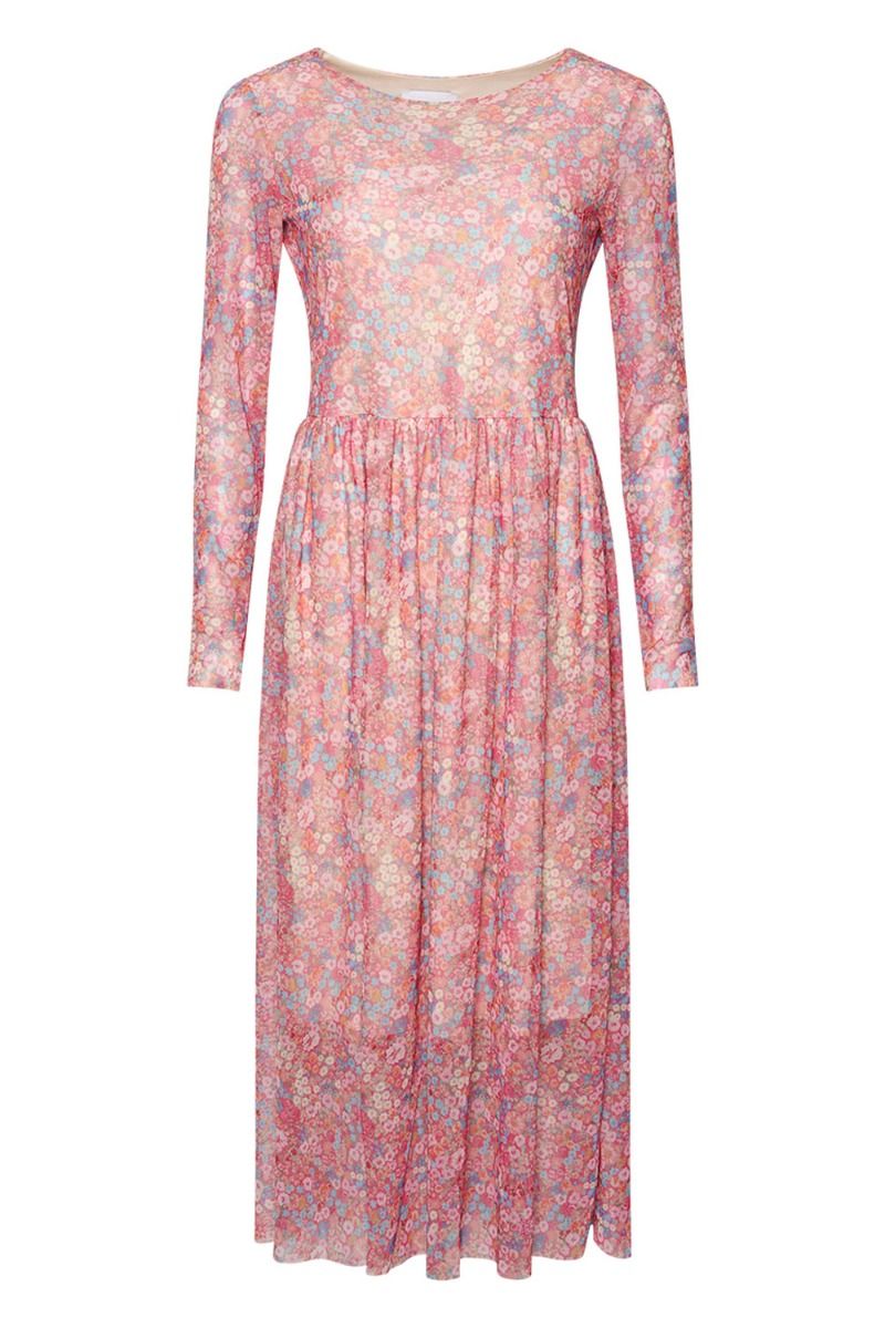 Noella - Kjole - Lola Dress Mesh - Pink Flower