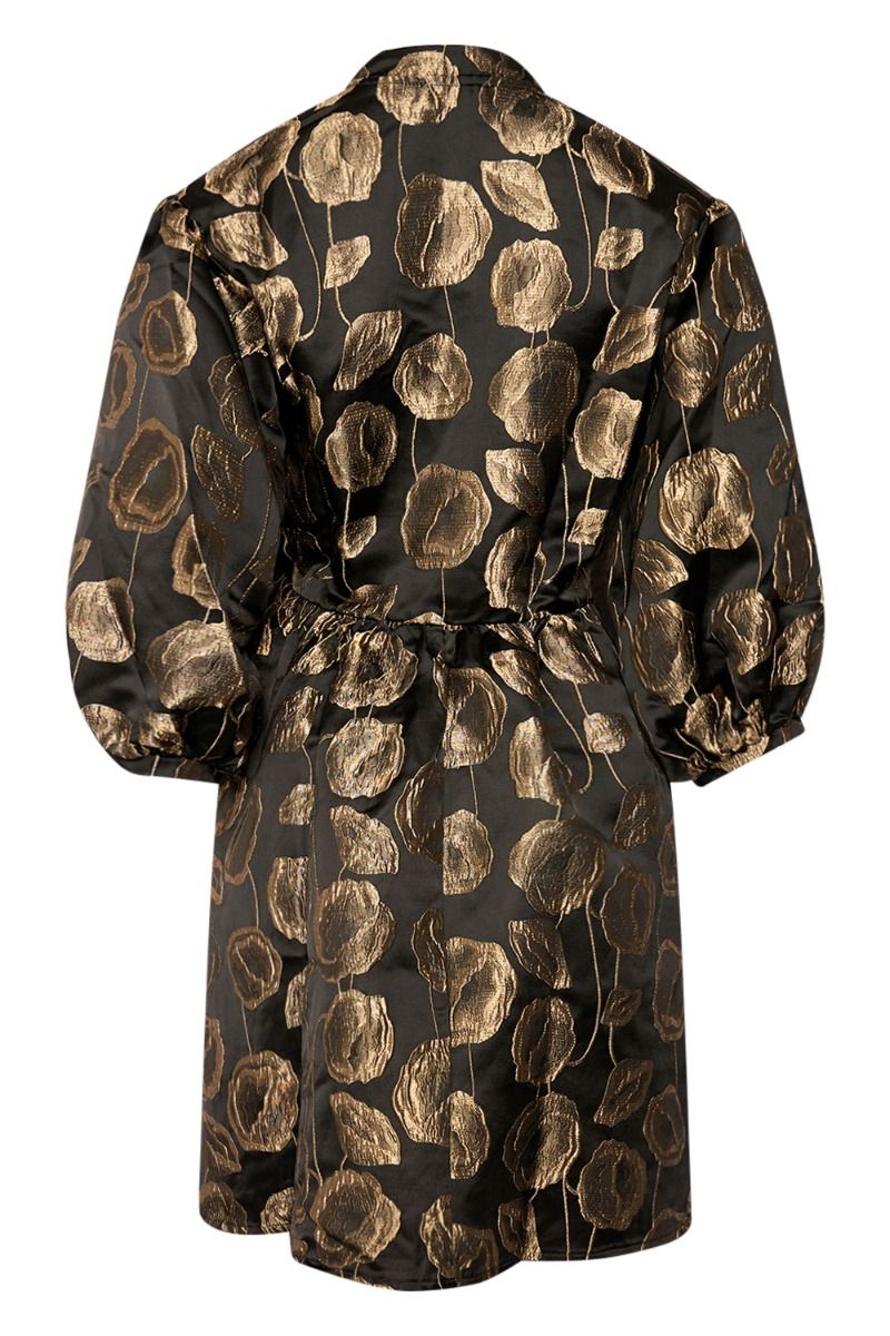 Noella - Kjole - Pina Aya Wrap Dress - Gold Mix