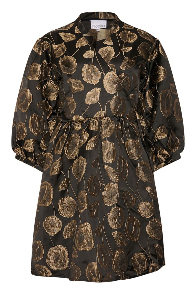 Noella - Kjole - Pina Aya Wrap Dress - Gold Mix