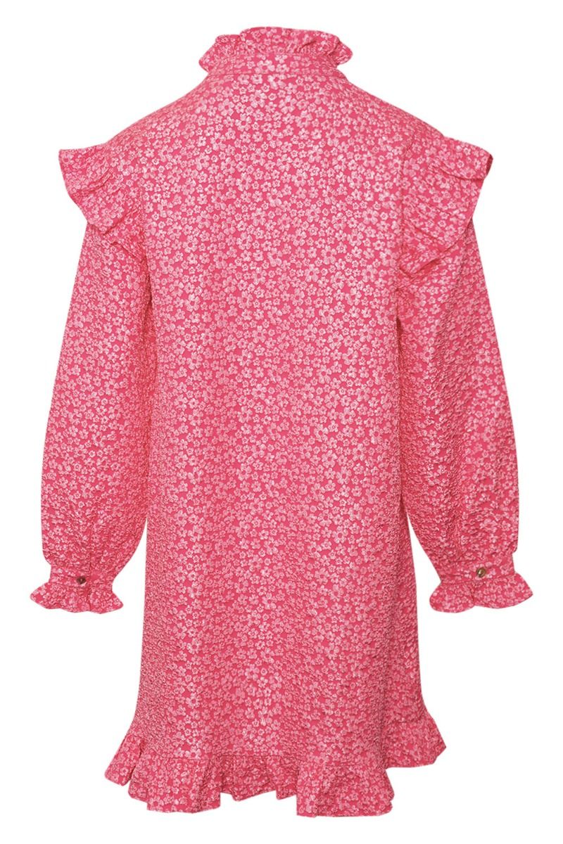 Noella - Kjole - Reno Ruby Ruffle Dress - Bright Pink