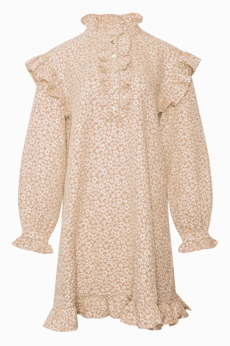 Noella - Kjole - Reno Ruby Ruffle Dress - Oyster