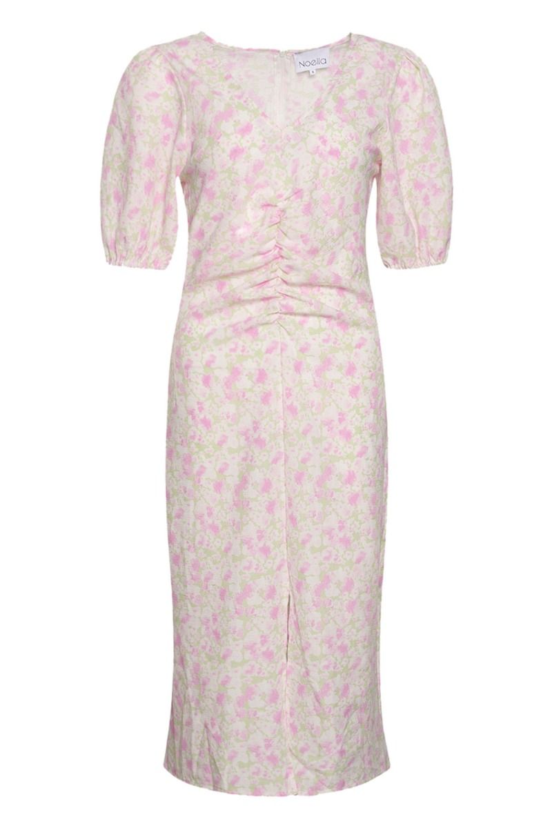Noella - Kjole - Rudy Long Dress - Pale Green/Pink