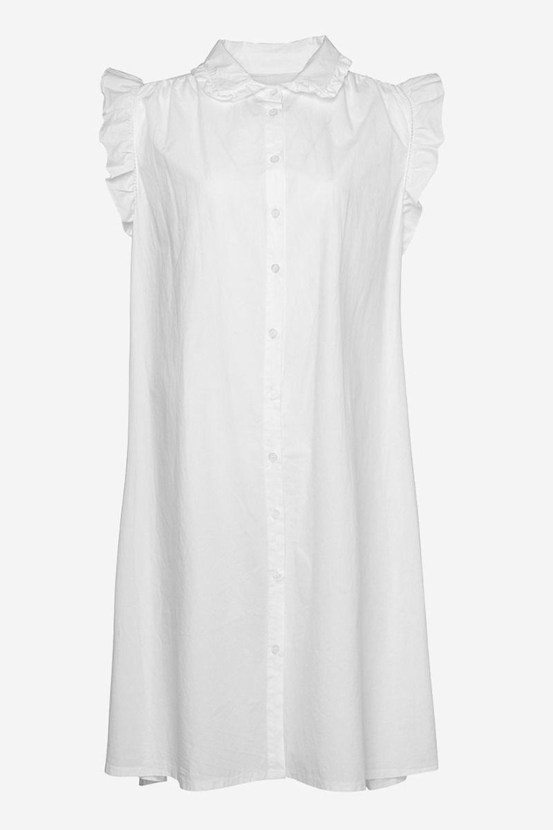 Noella - Kjole - Senza Dress Cotton Poplin - White