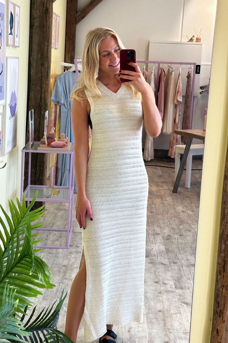 Noella - Kjole - Shira Knit Dress - Ivory