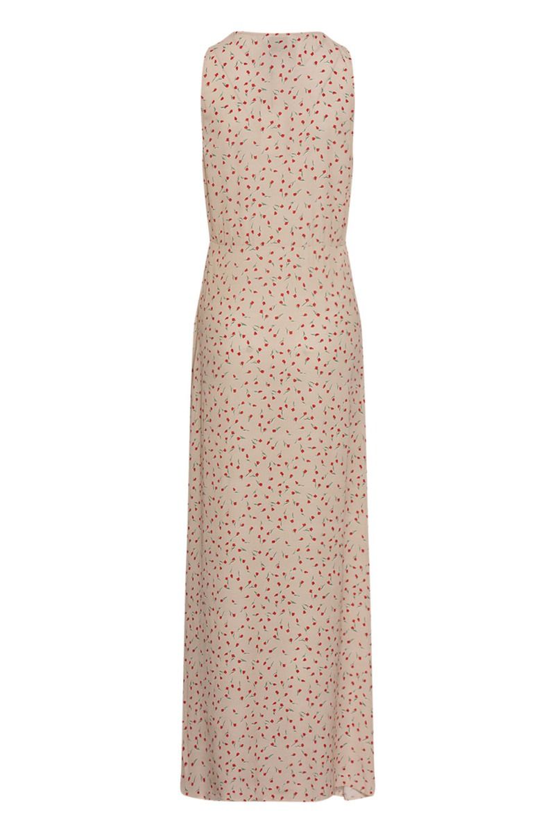 Noella - Kjole - Sicily Dress - Cream/Red Mini Flower