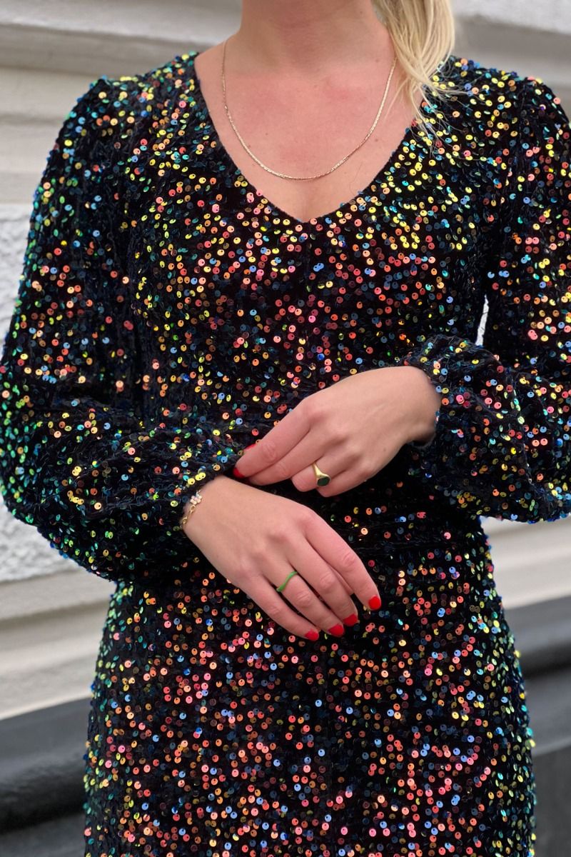 Noella - Kjole - Teagan Lg. Dress - Black/Black