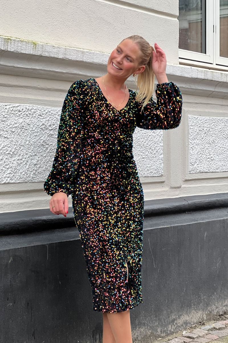 Noella - Kjole - Teagan Lg. Dress - Black/Black