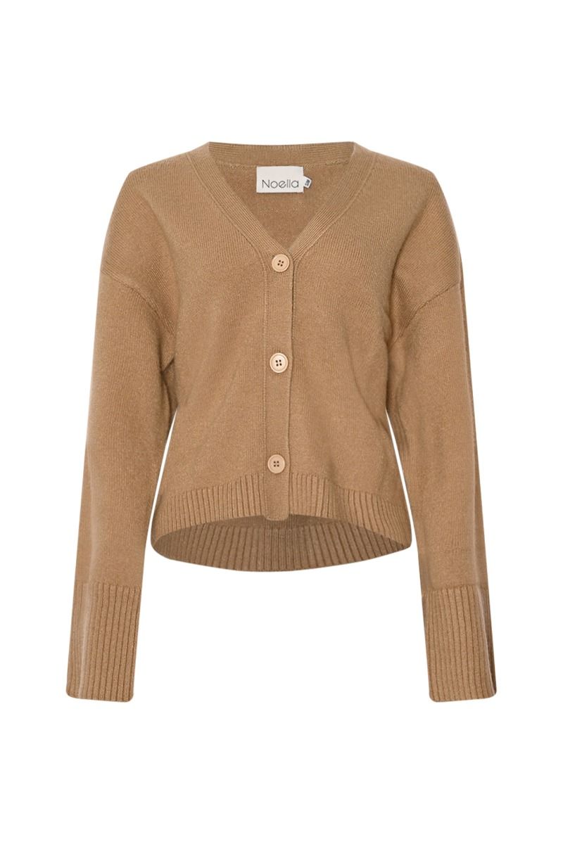 Noella - Cardigan - Lenyx Knit - Timber Brown Melange