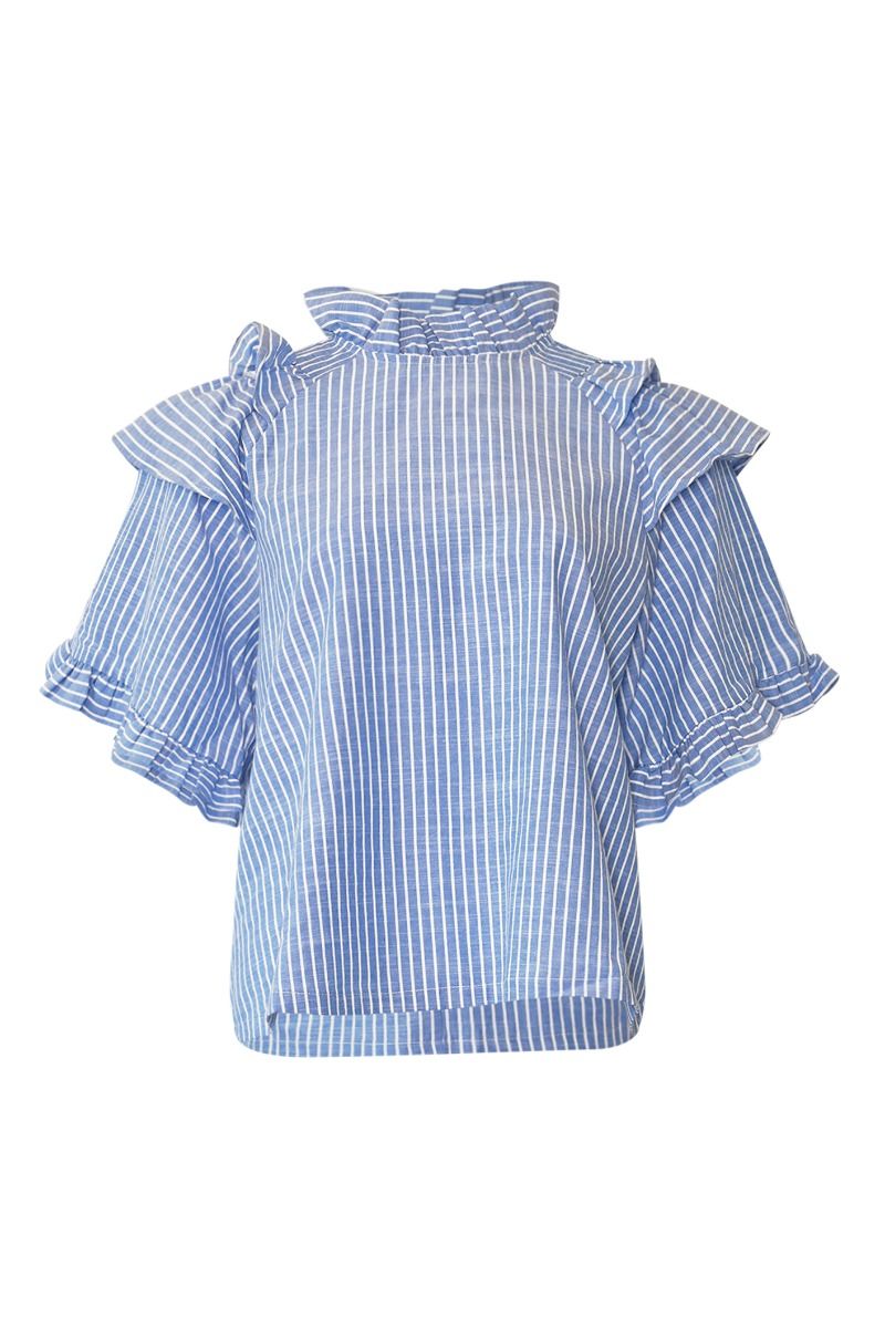 Noella - Bluse - Lesly Blouse - Blue Stripe