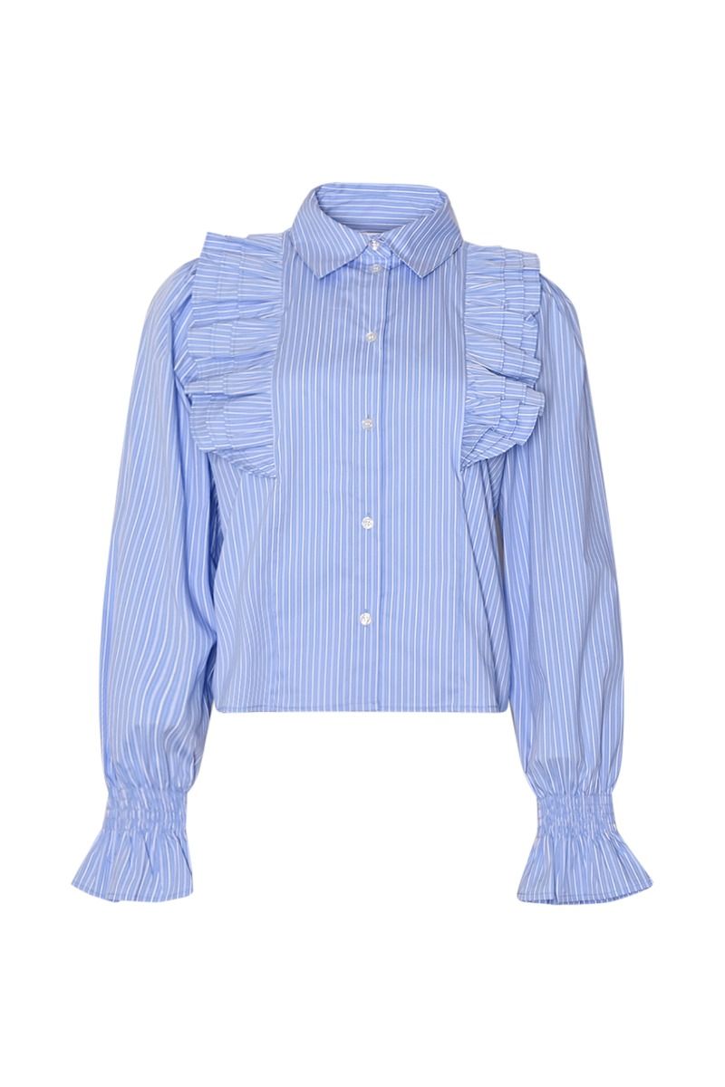 Noella - Bluse - Lucina Blouse - Blue White Stripe