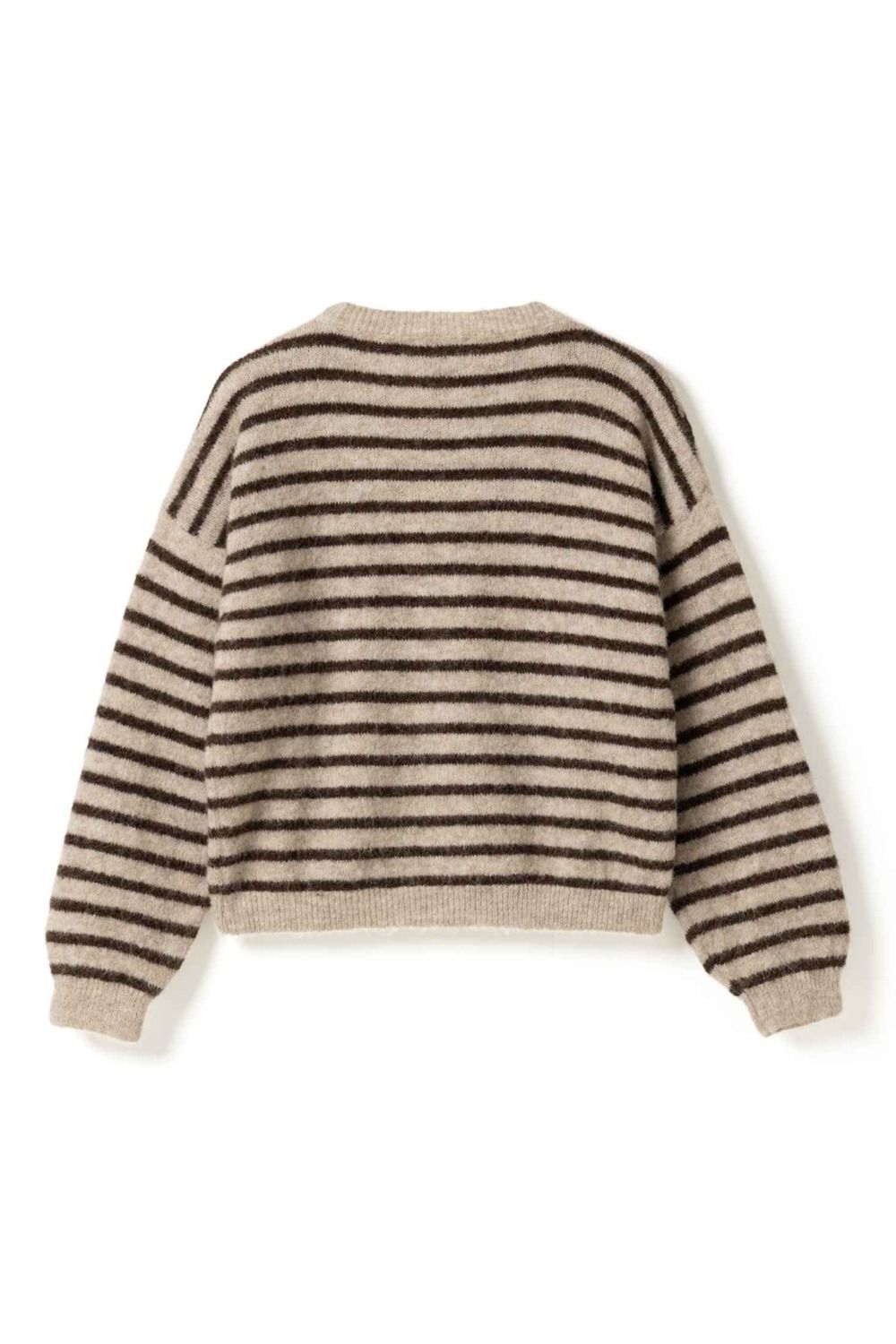 Noella - Strik - N-Mafalda Knit - Brown Sand Stripe