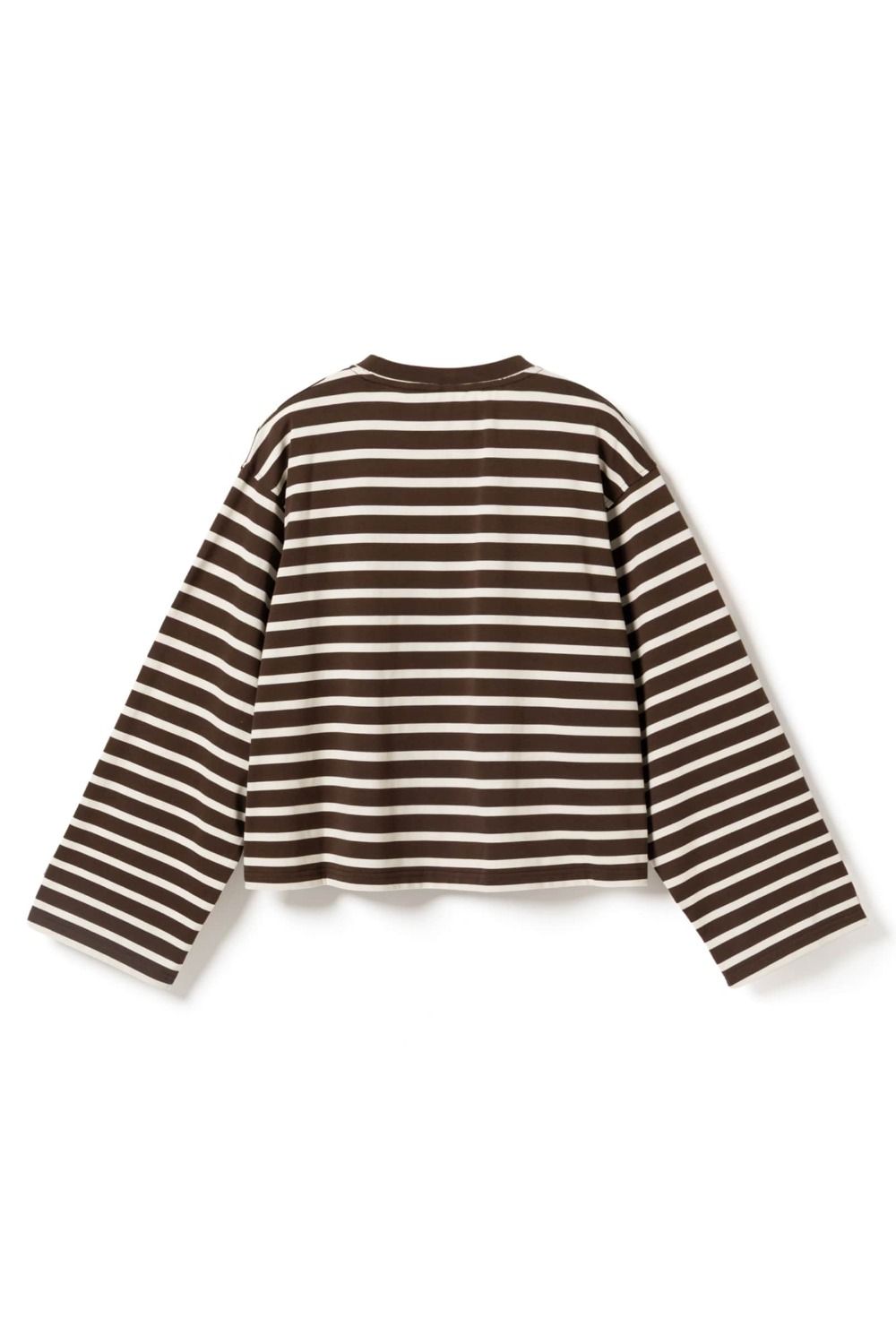 Noella - Bluse - N-Maple LS T-Shirt - Eton Brown Ivory Stripe