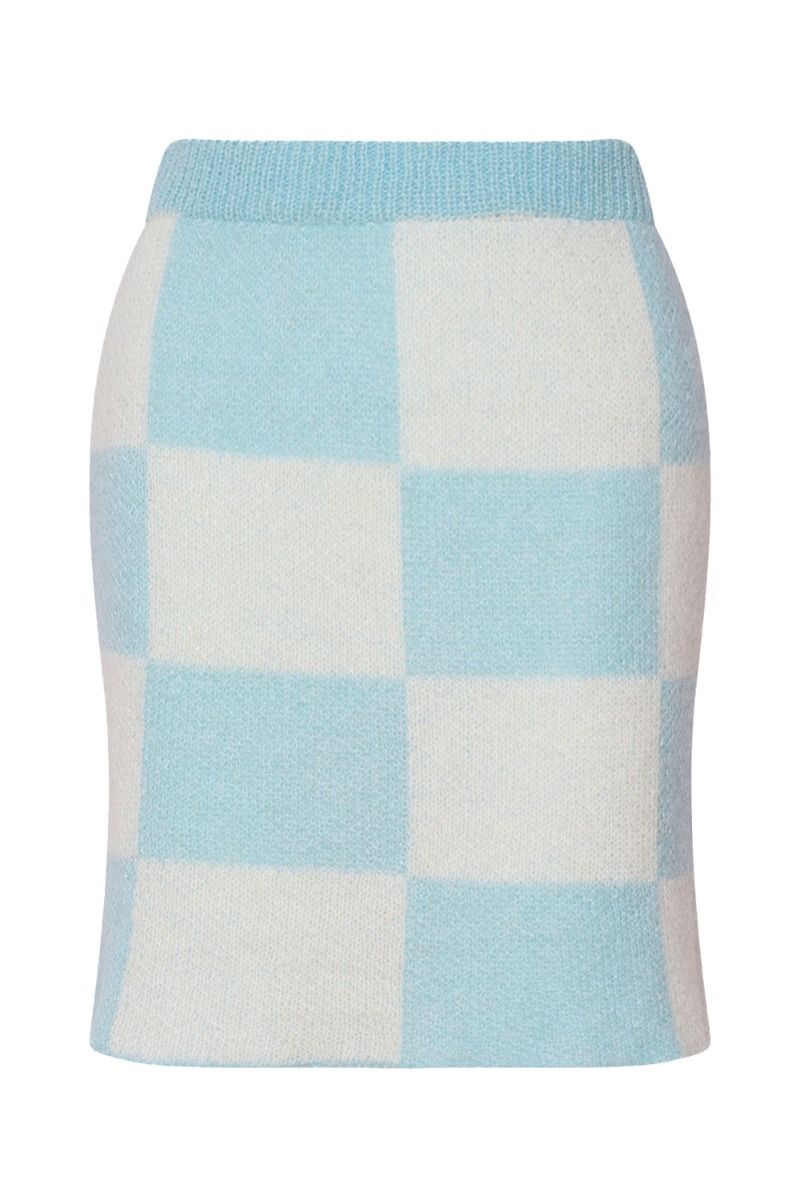 Noella - Nederdel - Kiana Knit Skirt - Light Blue