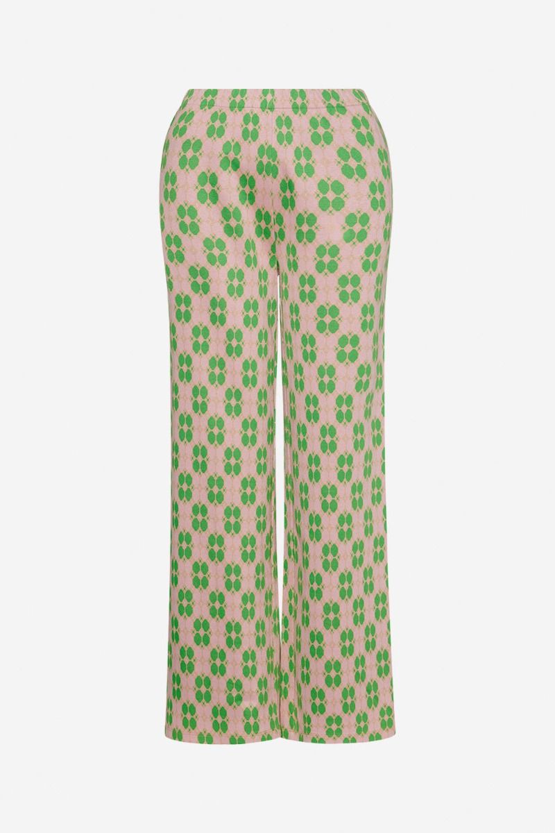 Noella - Bukser - Ianna Pants - Green/Lavender Mix