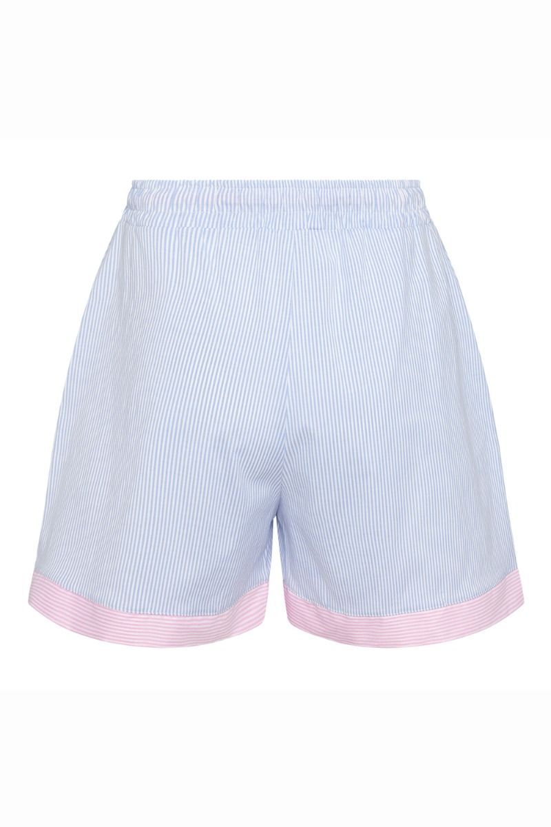 Noella - Shorts - Ebony Shorts Poplin - Lightblue/Rose Mix