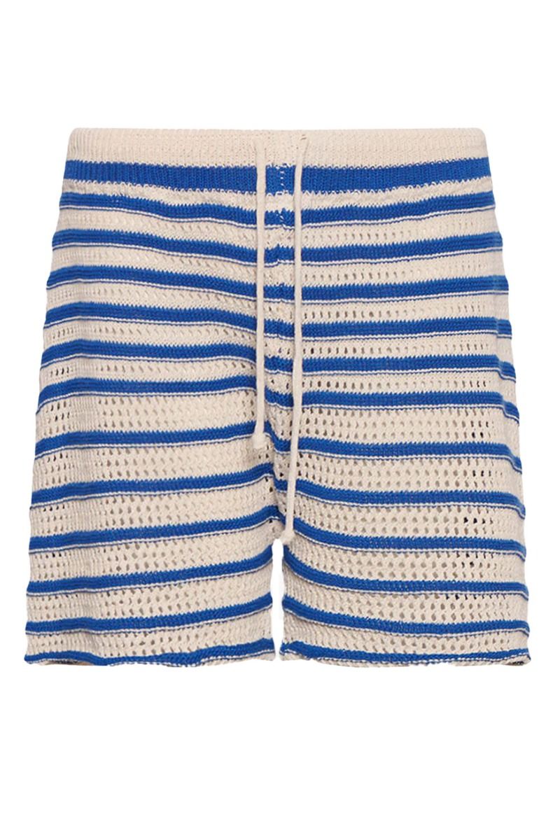 Noella - Shorts - Shay Knit Shorts - Blue Stripe