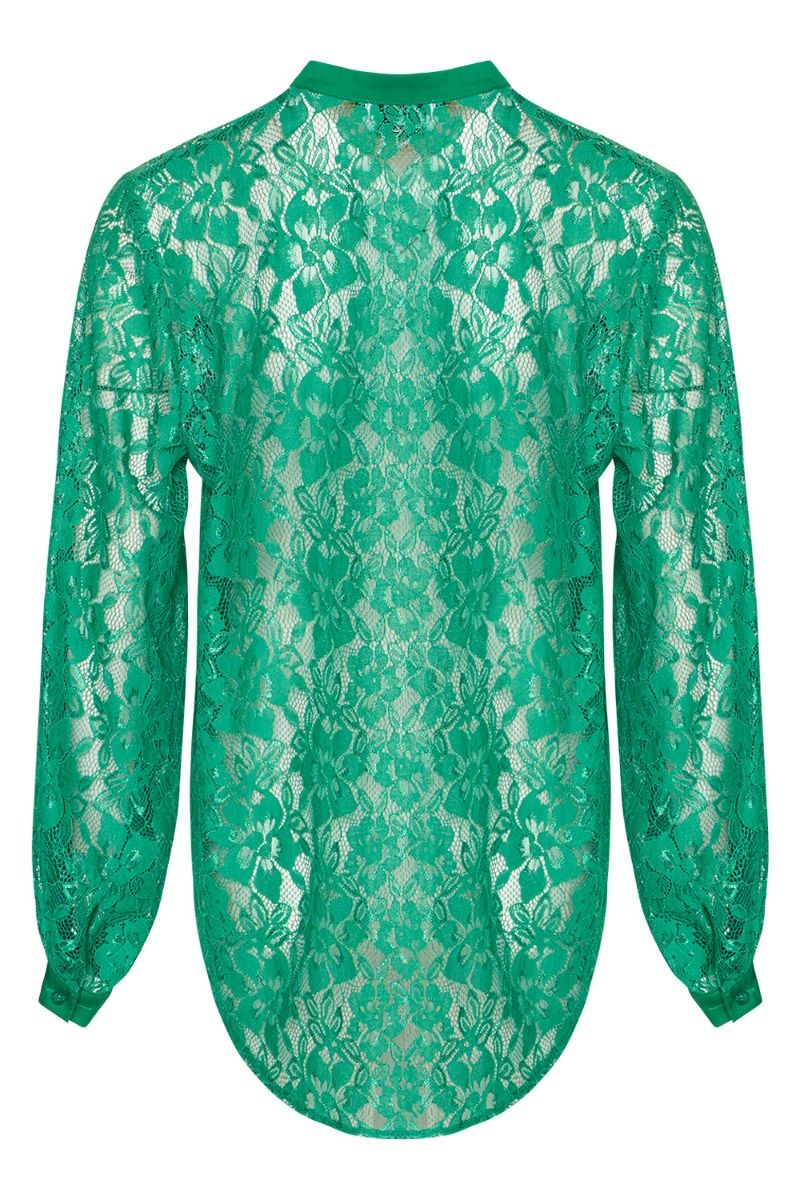 Noella - Skjorte - Bristol Lace Shirt - Green